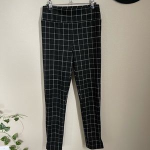 Split Hem Checkered Pants